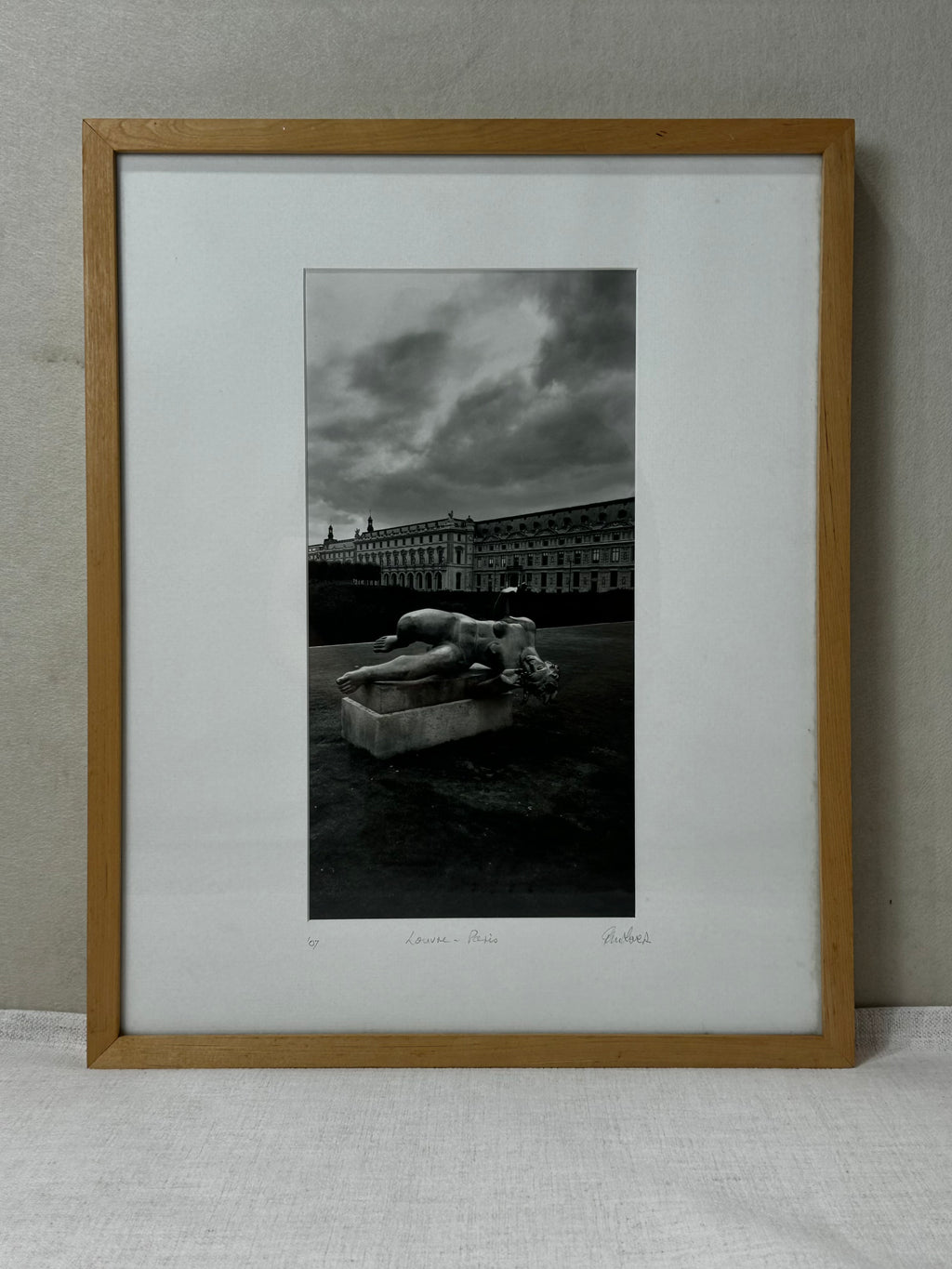 Louvre - Paris by Rudolf (Black and white photography)
