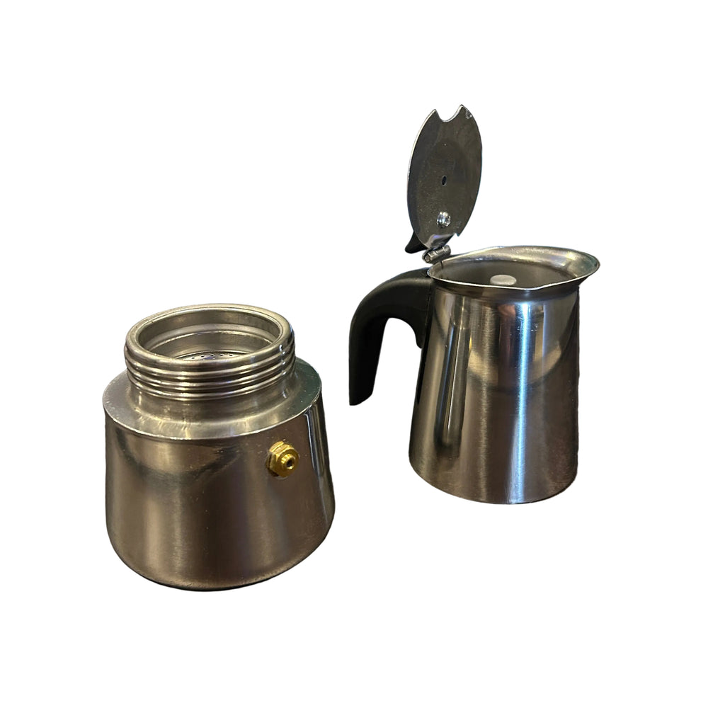 Two Cup Stainless Steel Espresso Maker