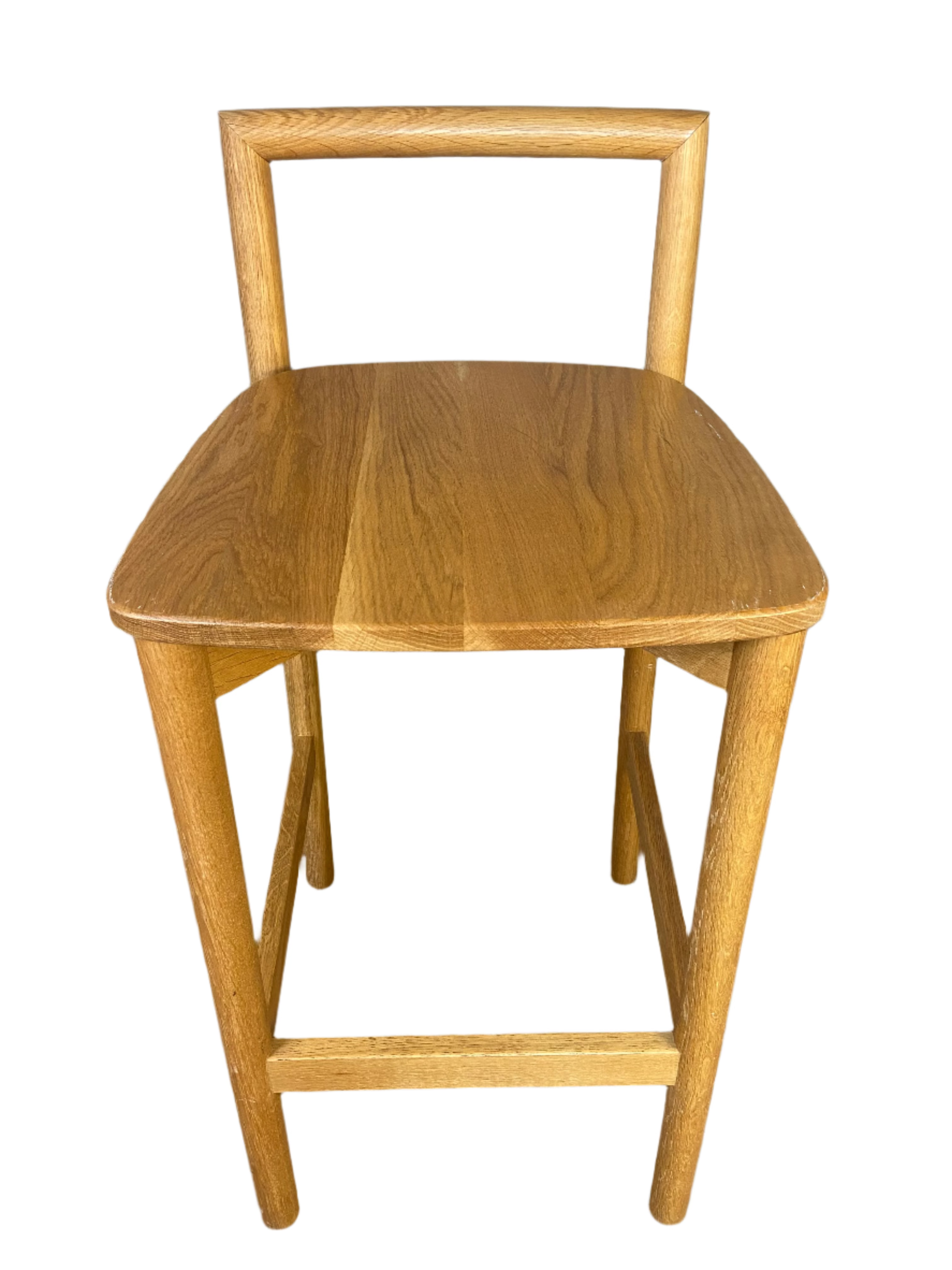 Oak High Back Stool by Didier