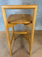 Oak High Back Stool by Didier