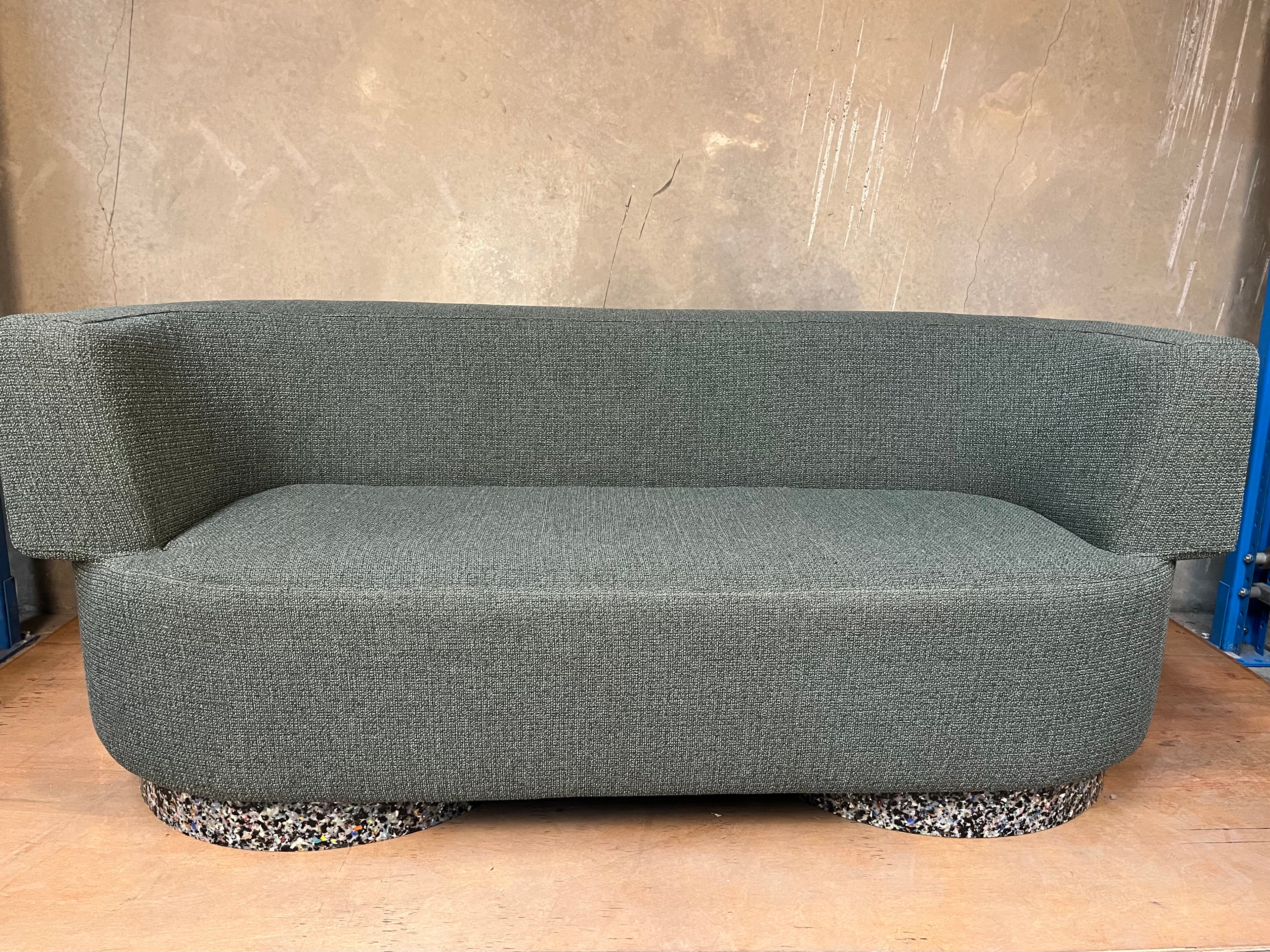 DesignBy Them Confetti Fabric Sofa with recycled plastic base