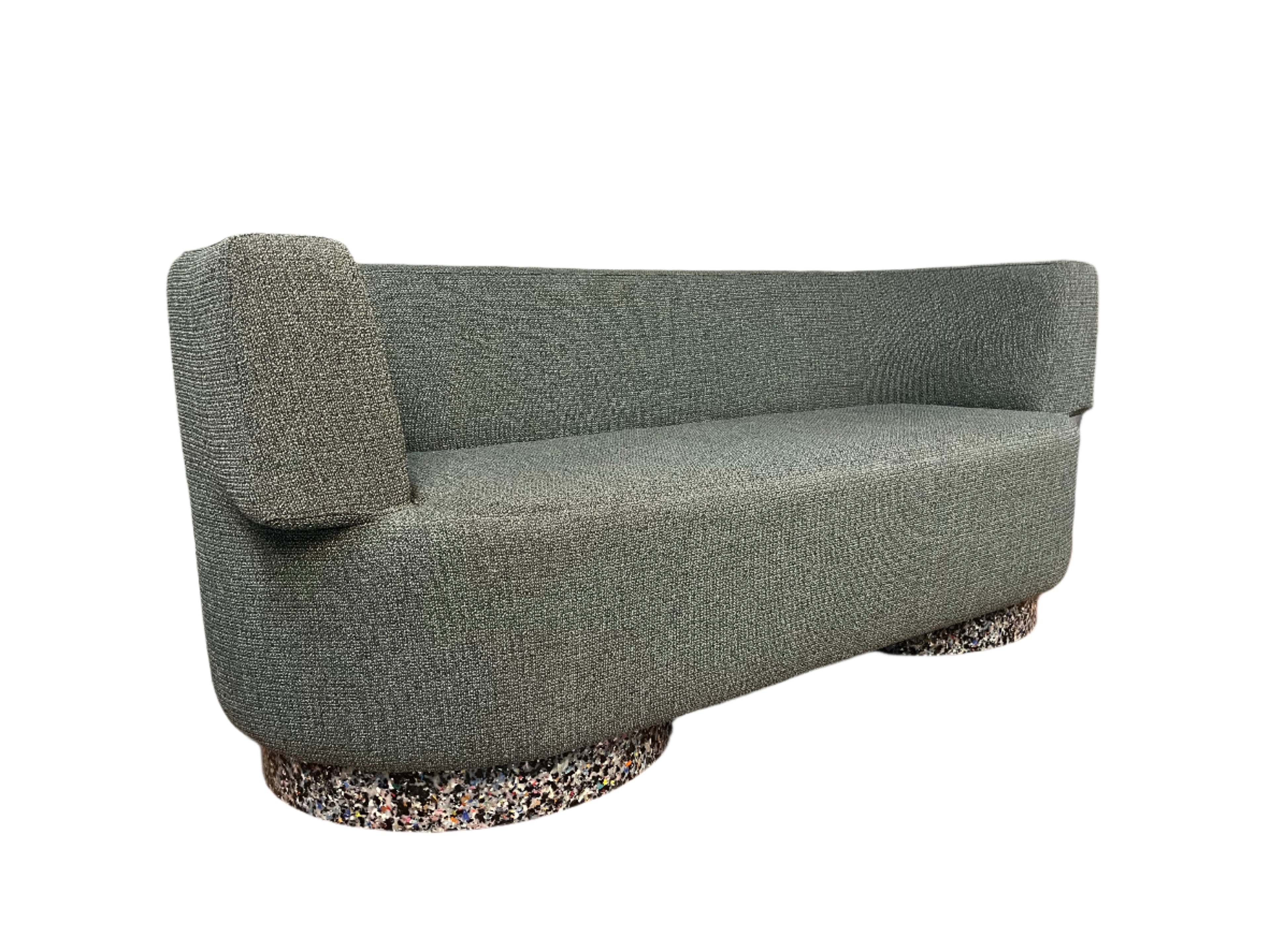 DesignBy Them Confetti Fabric Sofa with recycled plastic base