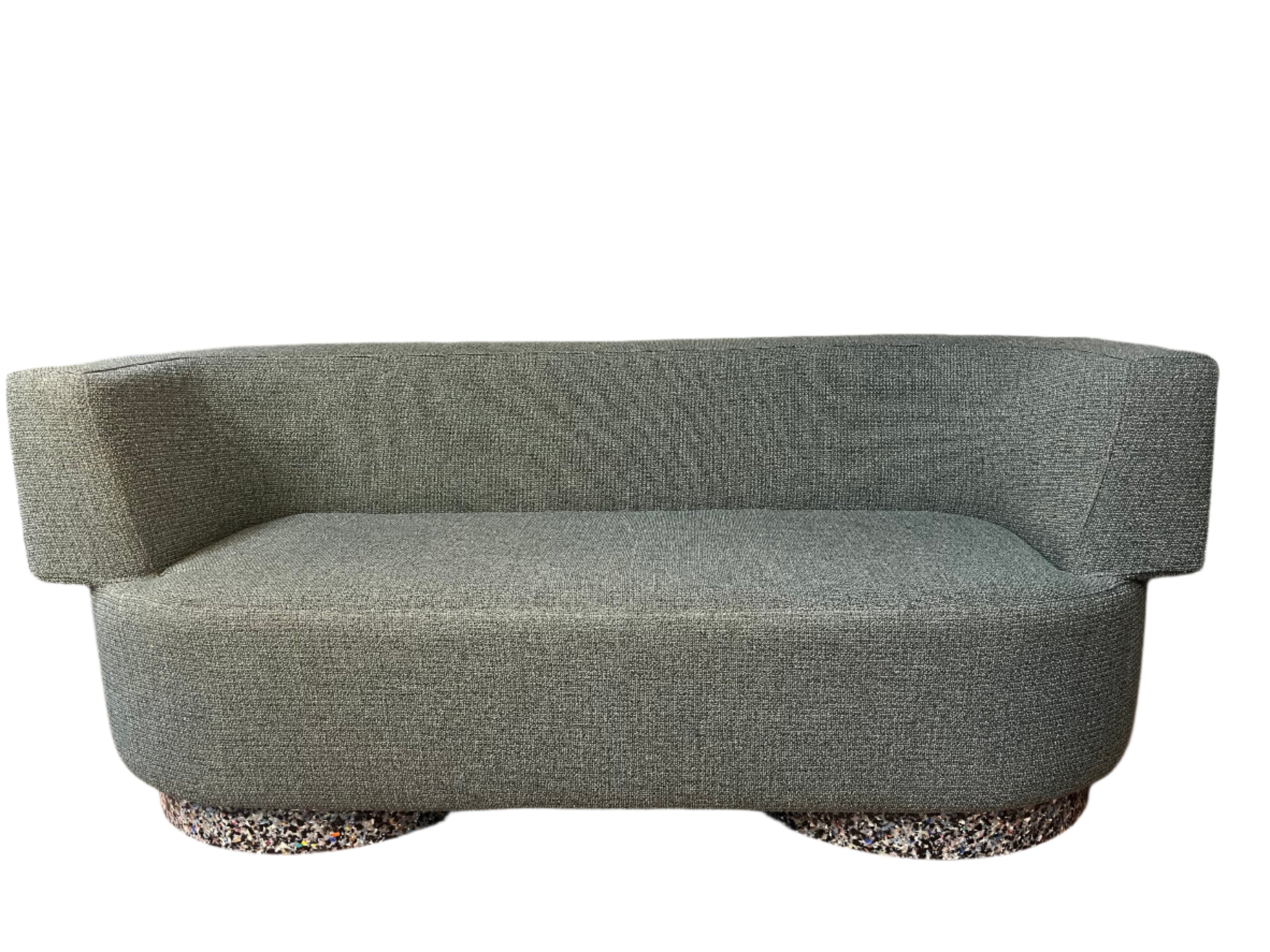 DesignBy Them Confetti Fabric Sofa with recycled plastic base