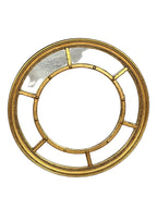 Round gold gilded mirror