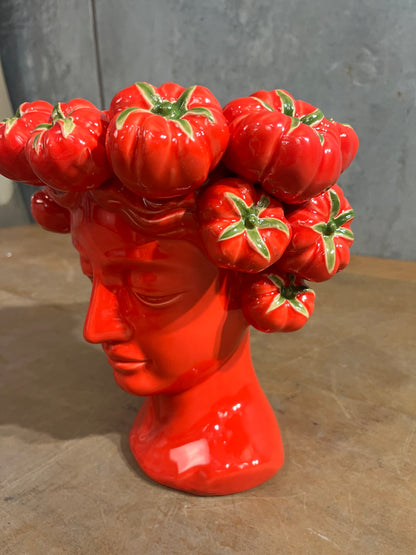 Gigi and Tom 'Tomato Girl' vase