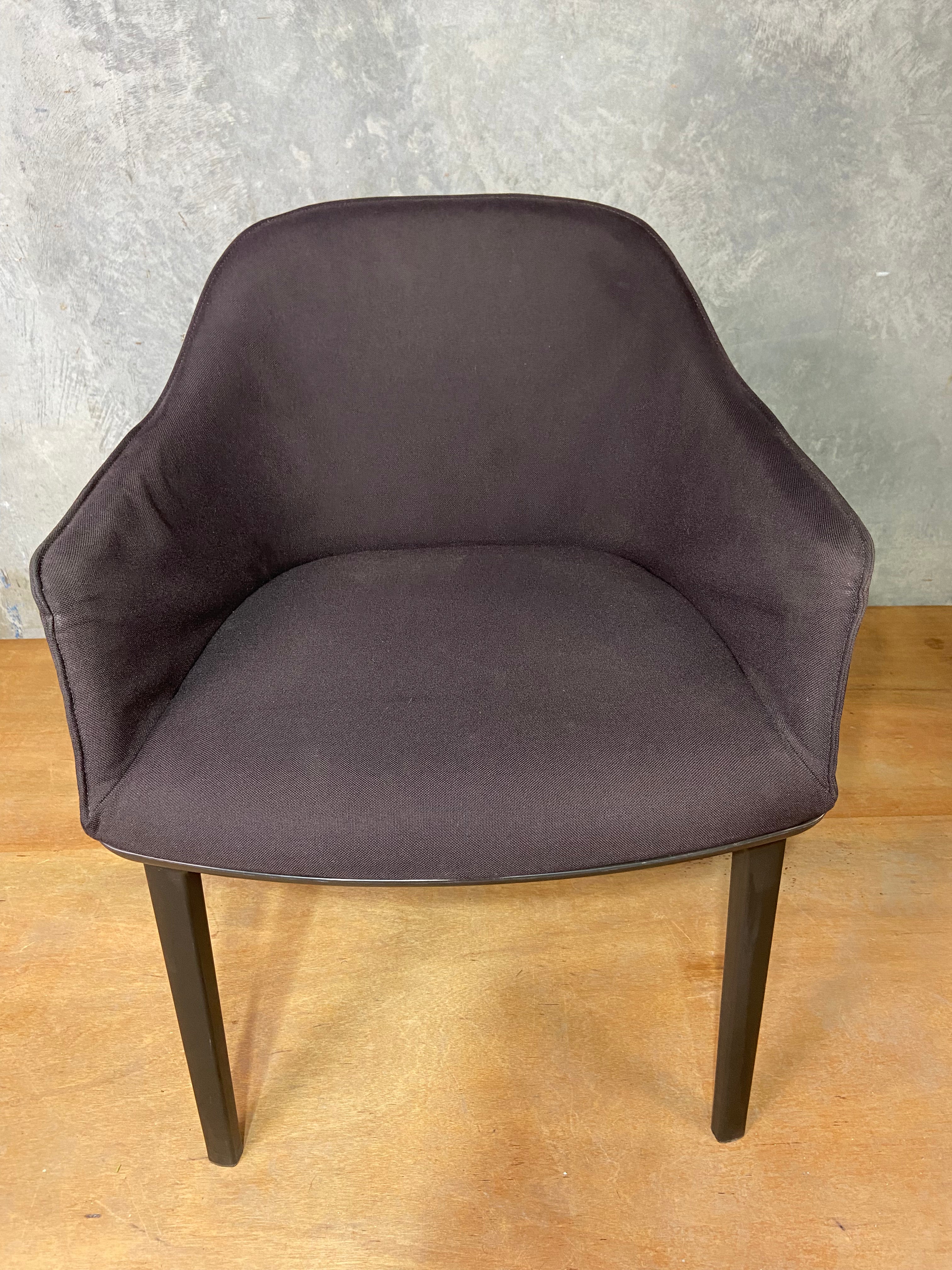 Vitra chocolate softshell chair