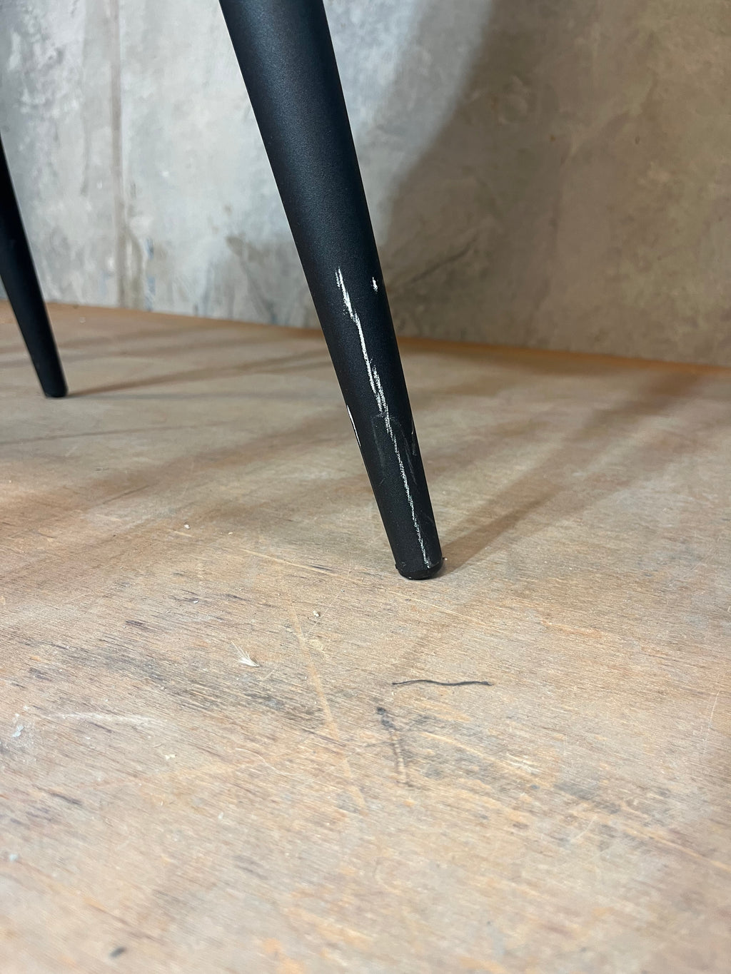 Black velvet-like Dining Chairs (6 available)