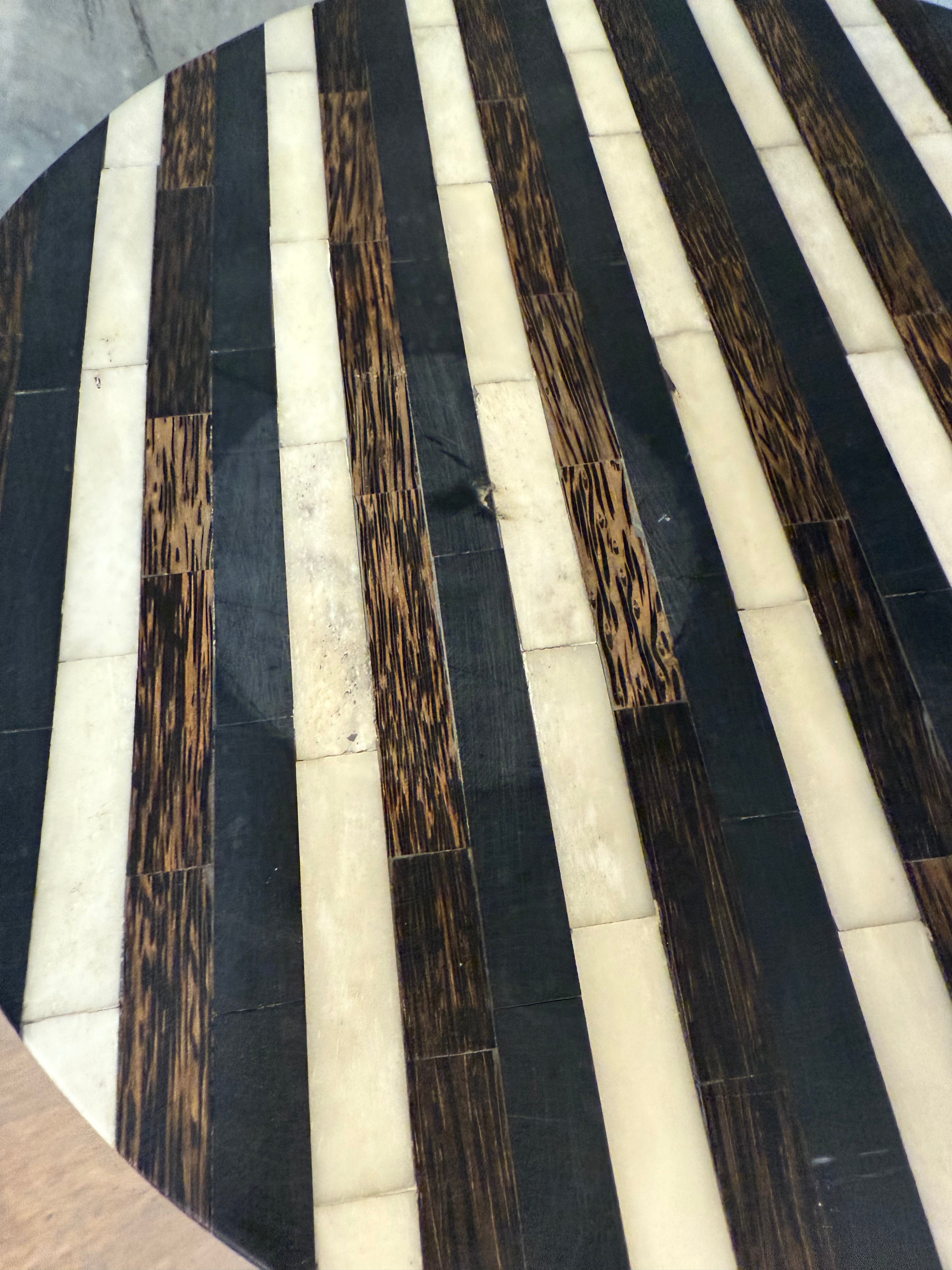 Bone Inlay Side Table