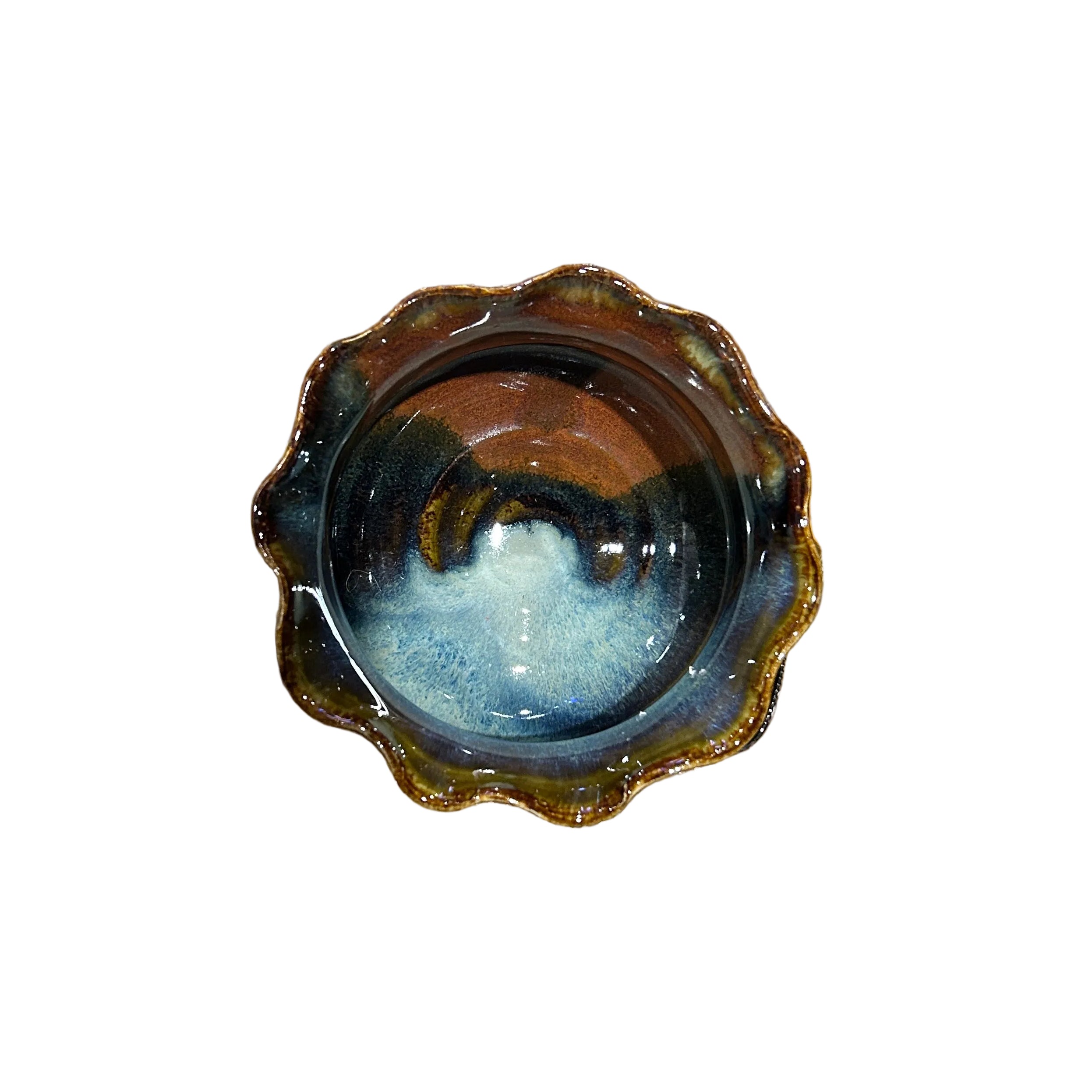 Handmade Ceramic Dip Bowl And Spreader Set