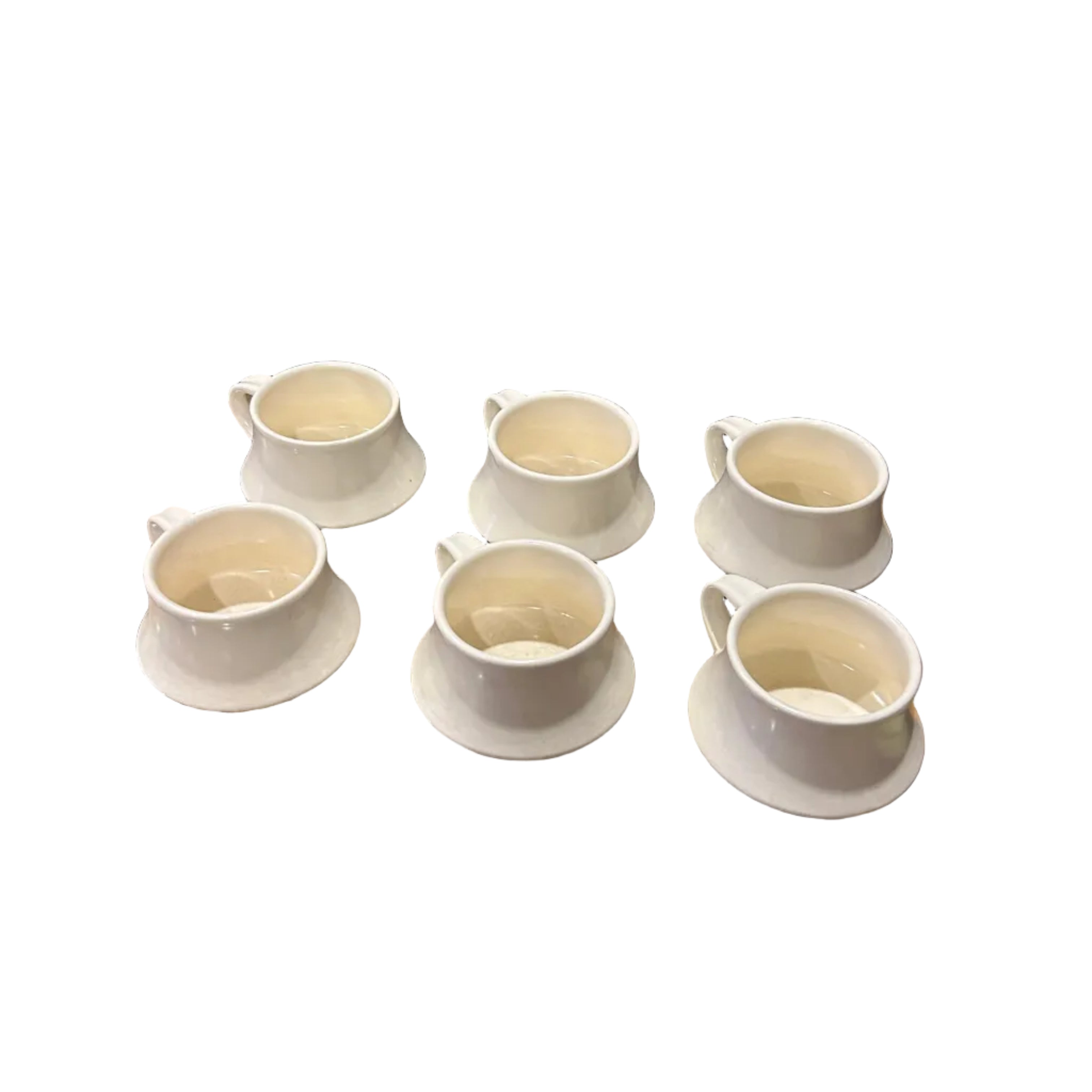 Set Of Six Vintage Ceramic Cups