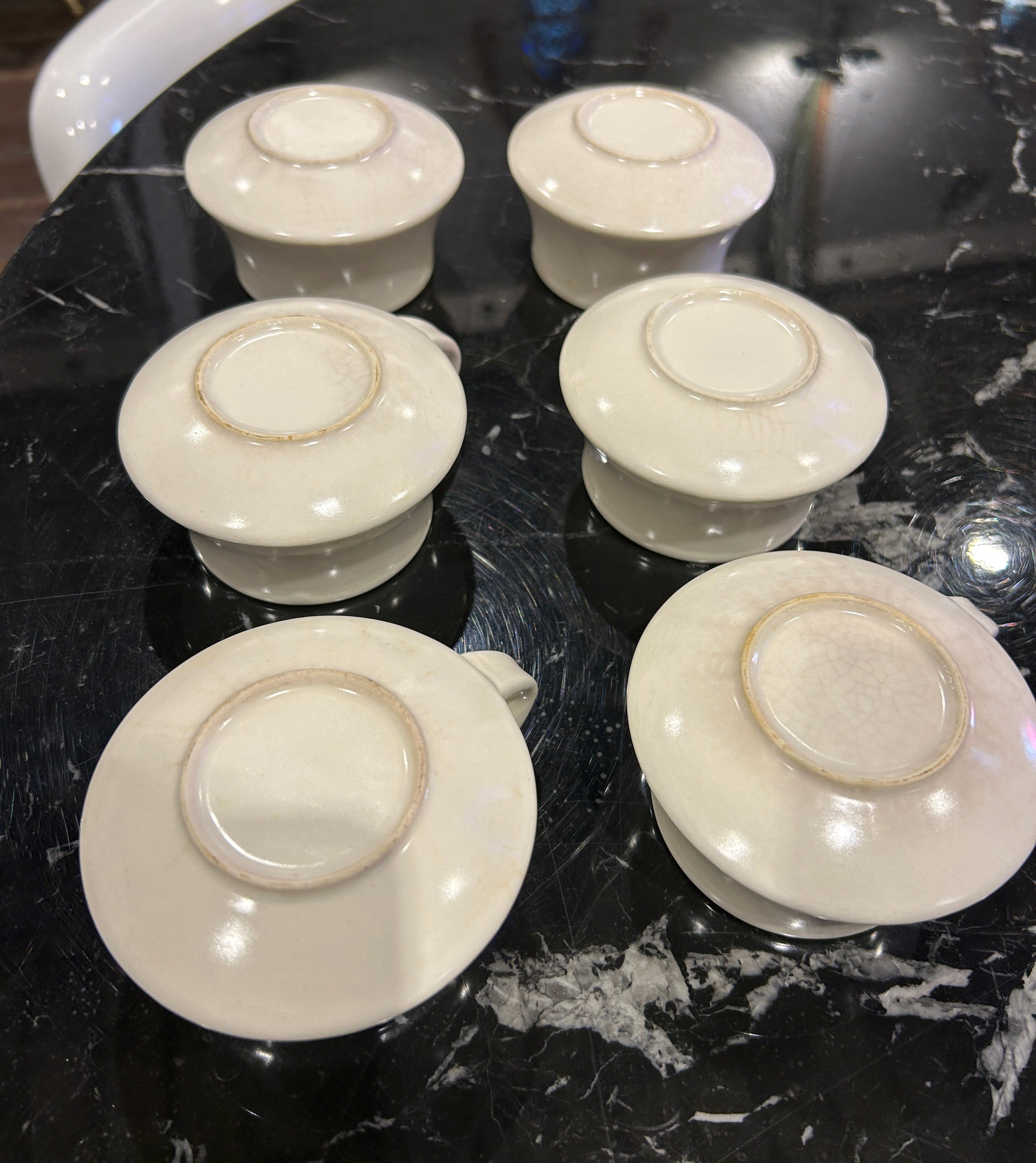 Set Of Six Vintage Ceramic Cups