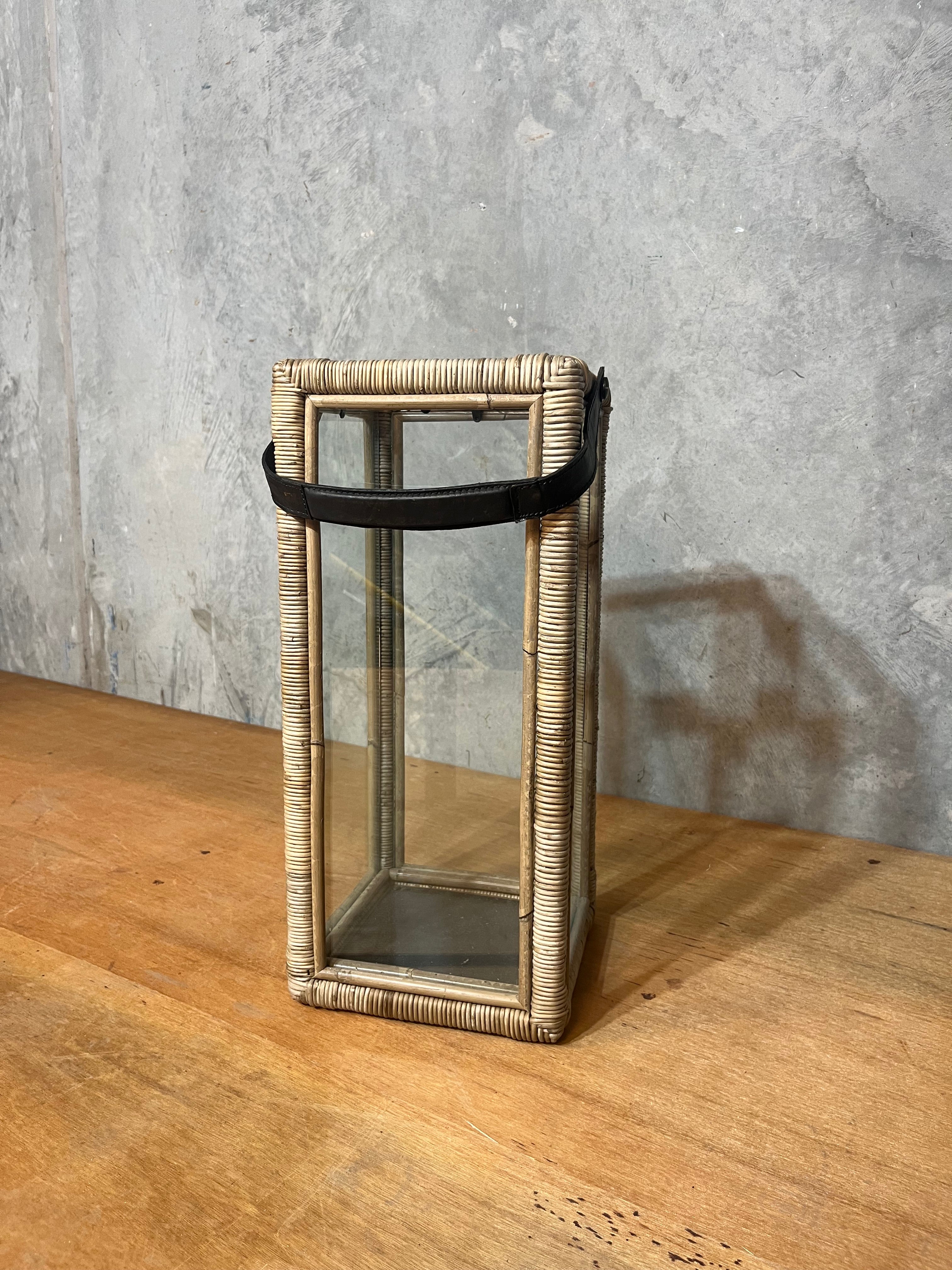 Rattan Hurricane Lantern