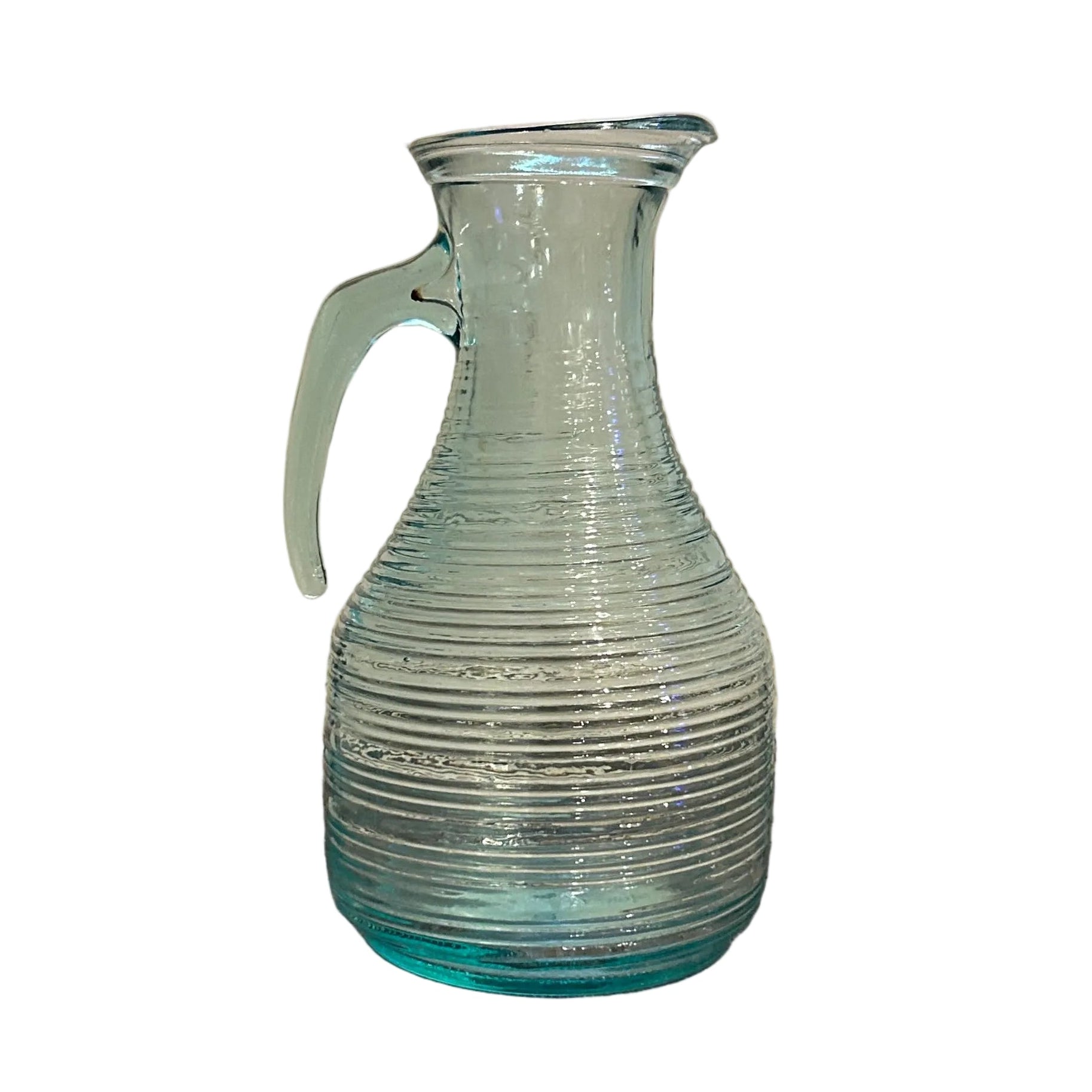 Vintage Italian Green Glass Pitcher