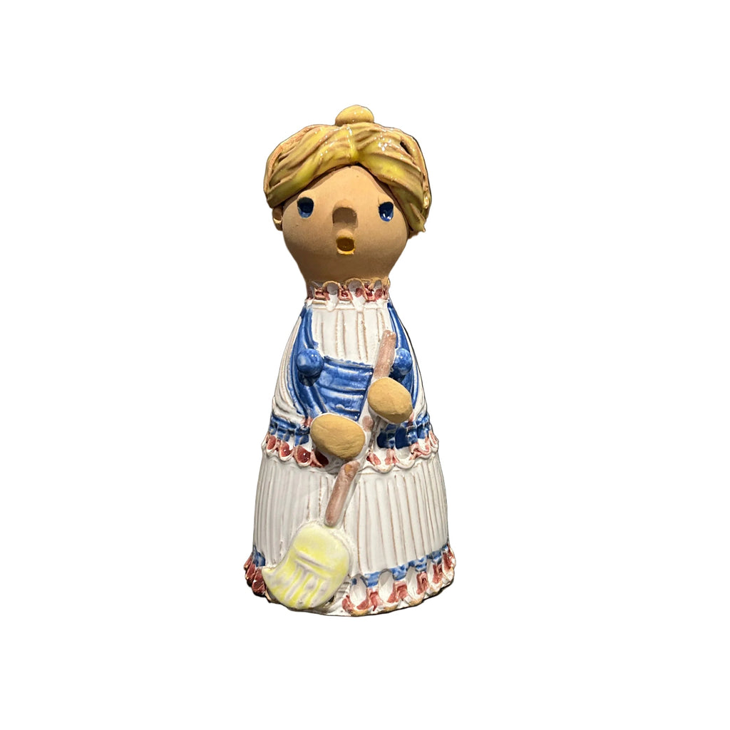Hungarian Ceramic Figurine Bell - Medium