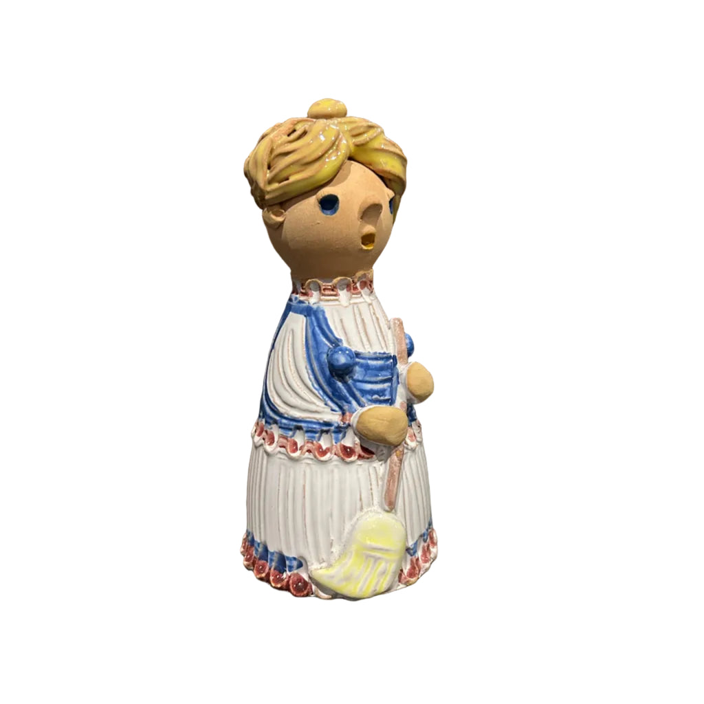 Hungarian Ceramic Figurine Bell - Medium