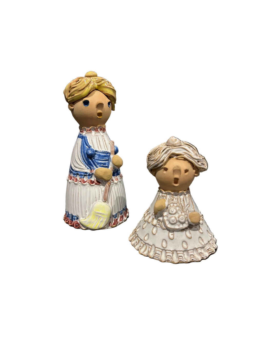 Hungarian Ceramic Figurine Bell - Medium