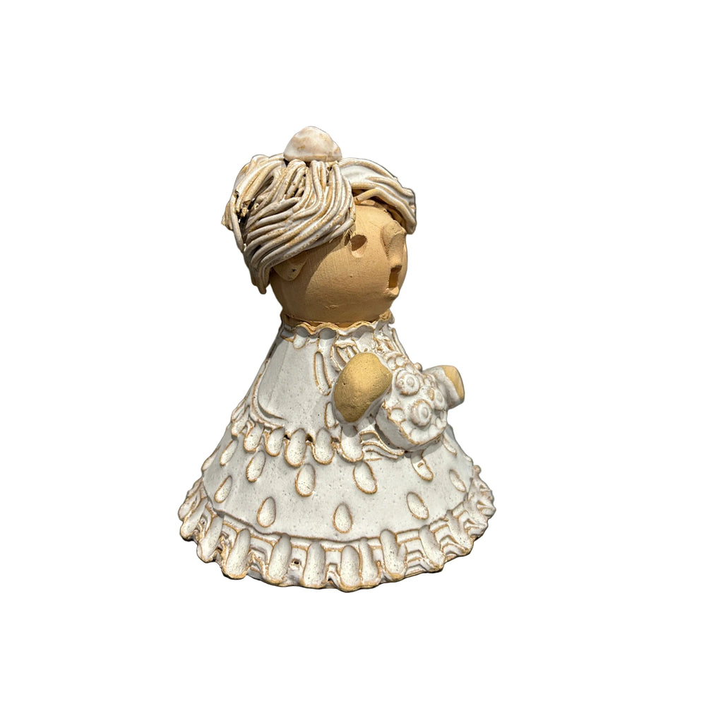 Hungarian Ceramic Figurine Bell - Small