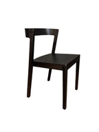 Black Wood Curved Dining Chair
