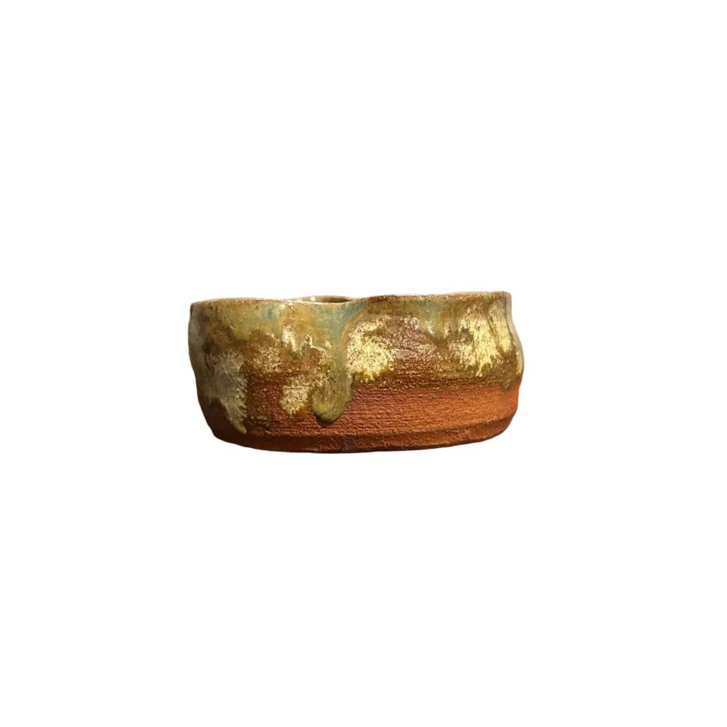 Drip-Glaze Style Handmade Ceramic Bowl