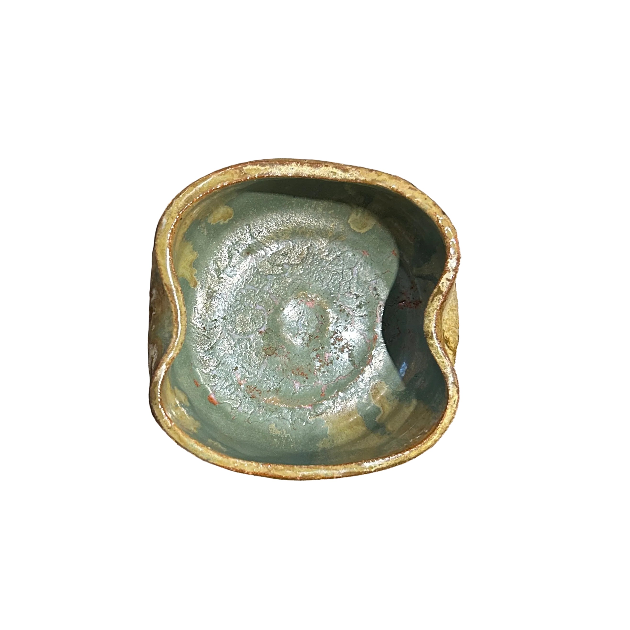 Drip-Glaze Style Handmade Ceramic Bowl