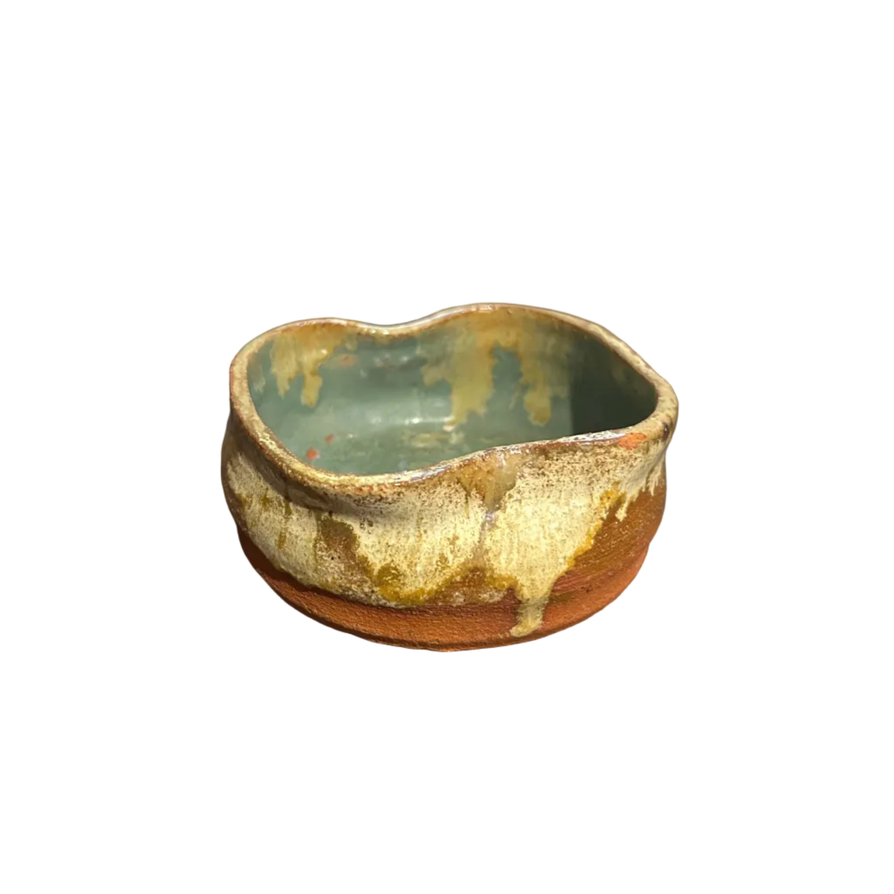 Drip-Glaze Style Handmade Ceramic Bowl