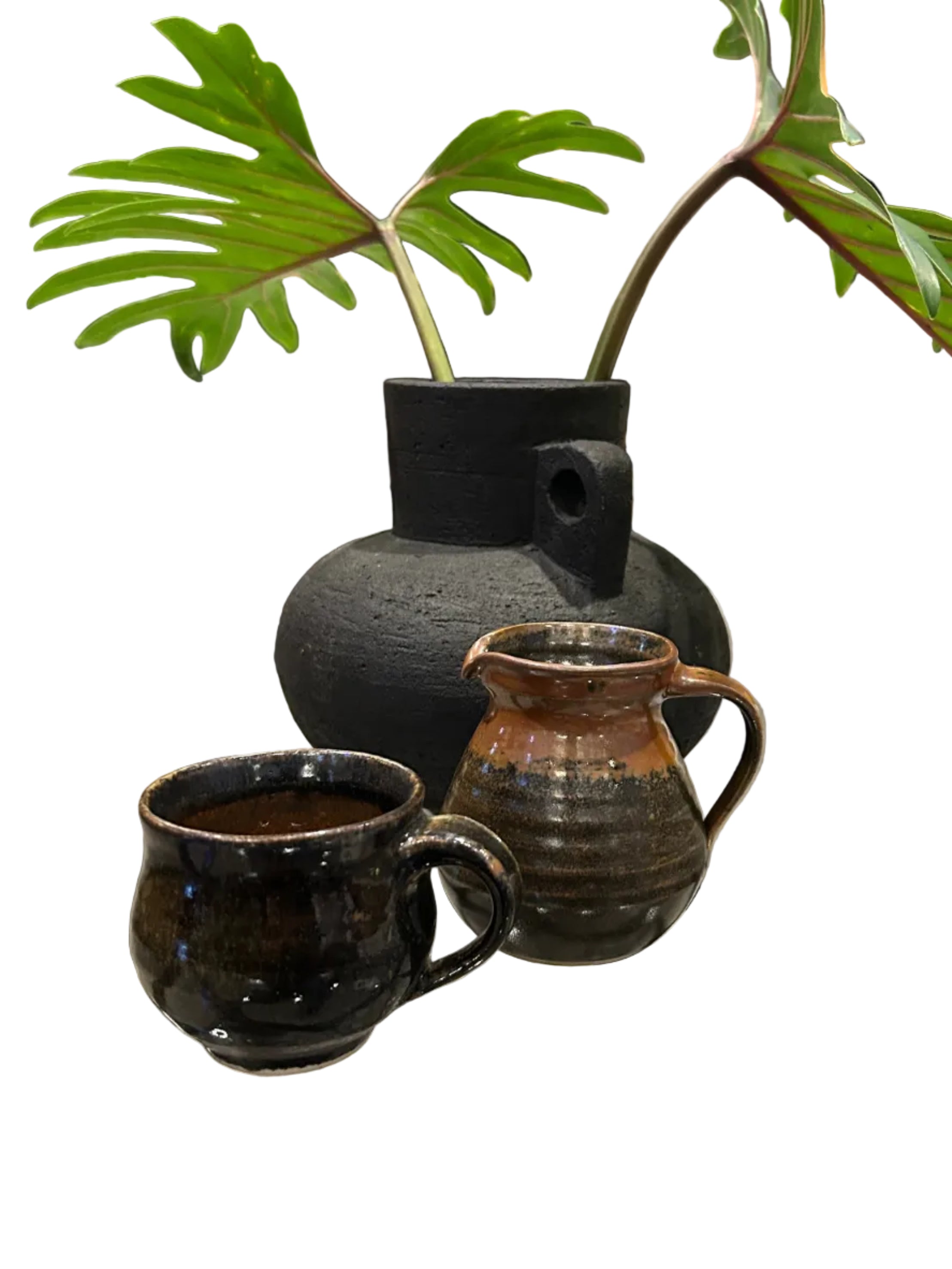 Handmade Small Stoneware Pitcher