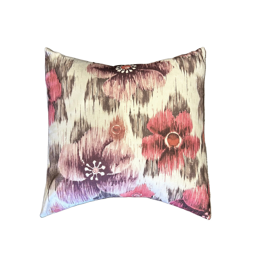 Berry Pink Floral Cushion