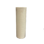 Dual Ribbed Ceramic Vase