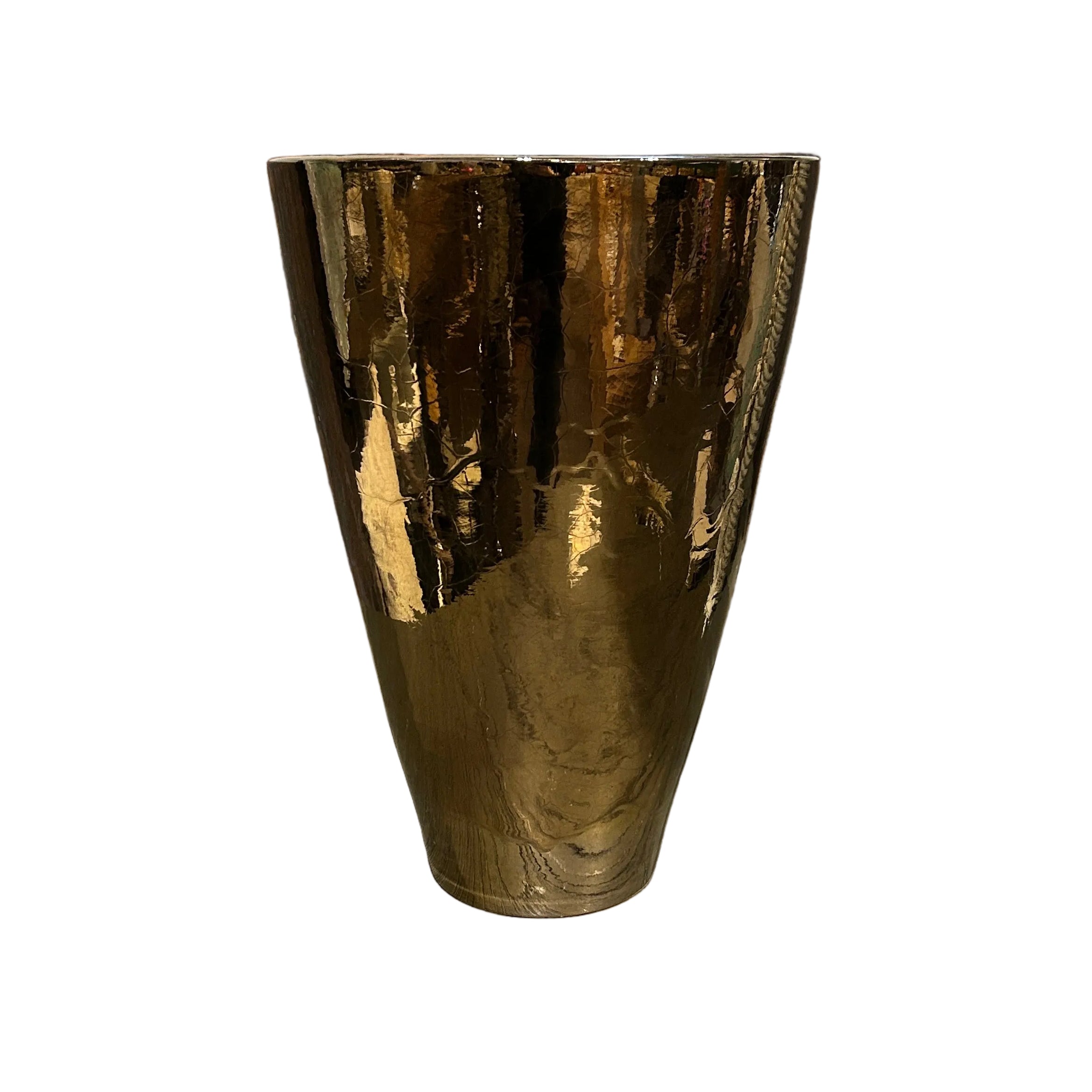 Large Bronze Crackle Glaze Vase
