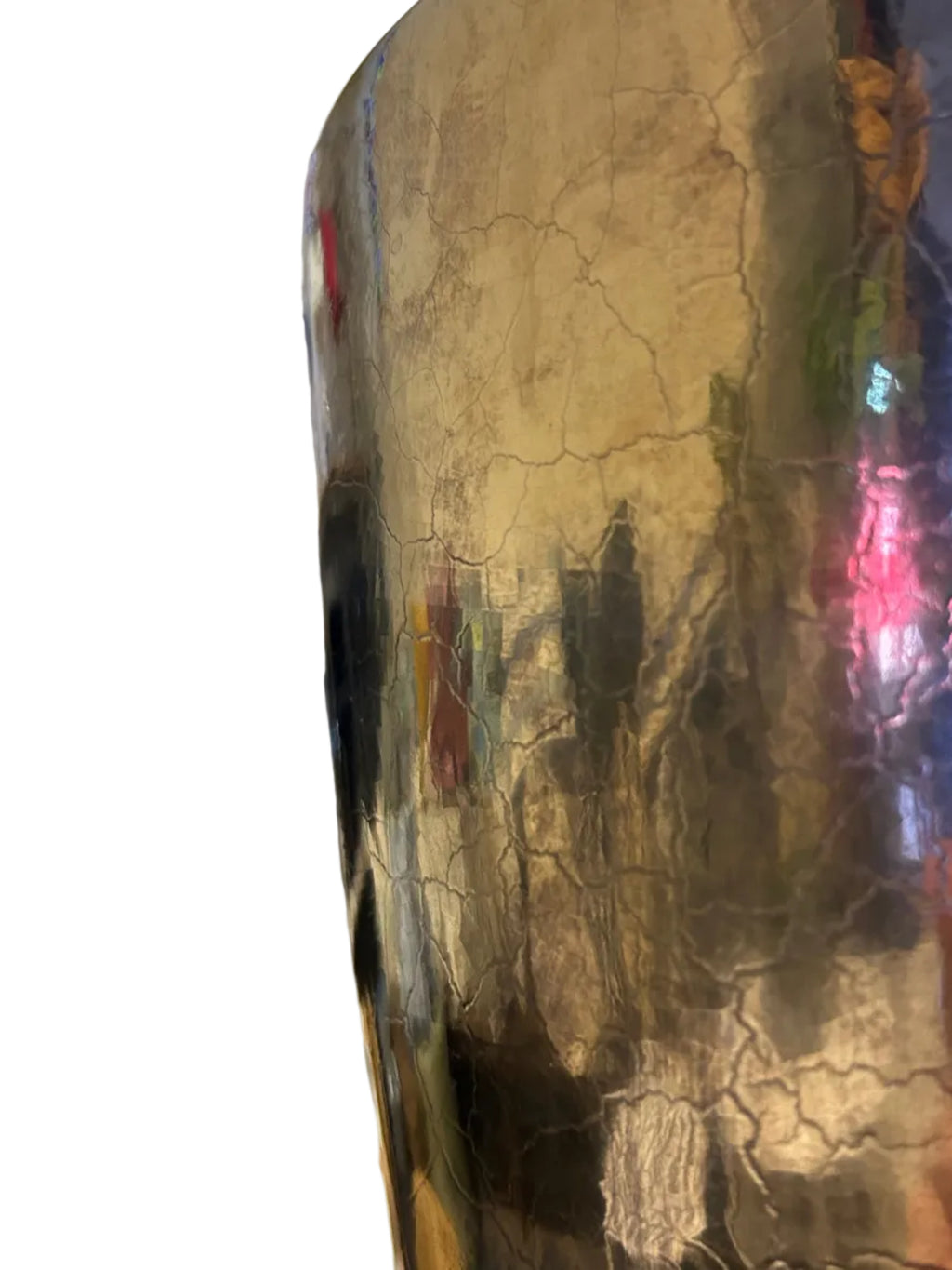 Large Bronze Crackle Glaze Vase