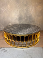 Gold and Marble Coffee Table
