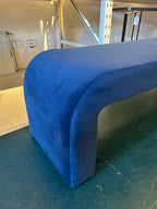 Velvet Upholstered Waterfall Bench