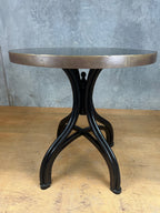 Vintage Cafe Table - Round Black, Thonet