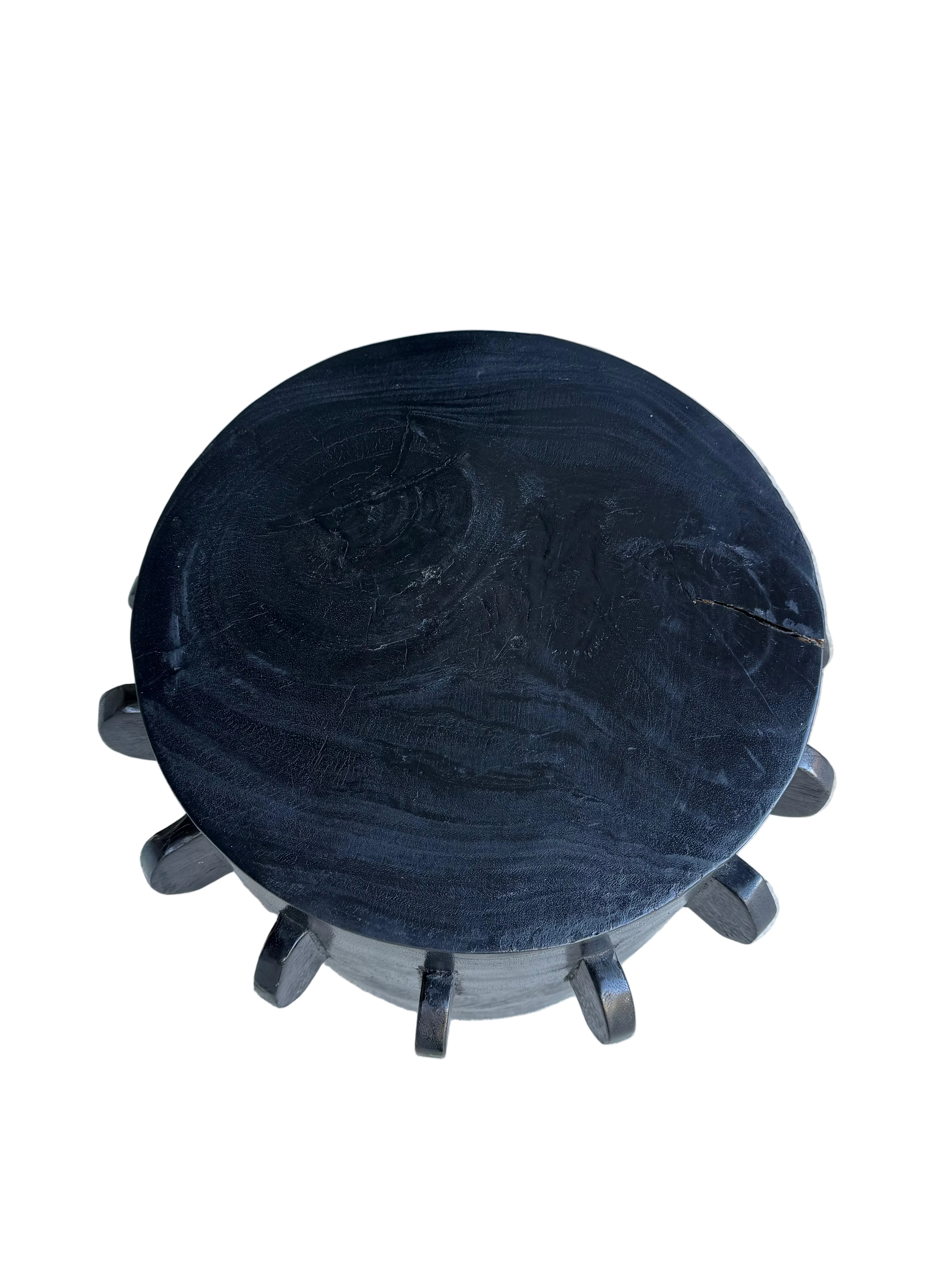 Sculptural Solid Timber Side Table