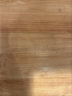 Two Drawer Teak Bedside Table