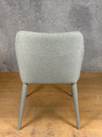 Dining Chair - Light Grey with fabric covered legs