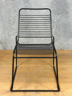 Outdoor Chair - Black Powder Coated Metal