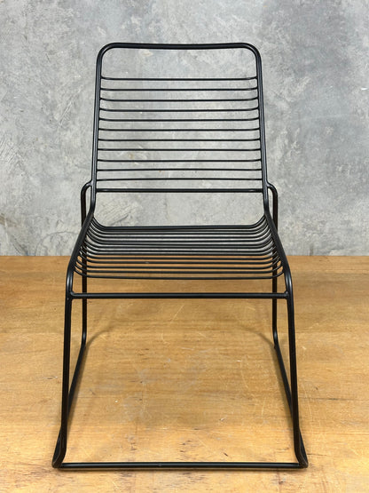 Outdoor Chair - Black Powder Coated Metal