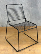 Outdoor Chair - Black Powder Coated Metal