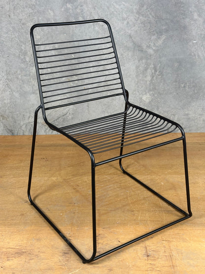 Outdoor Chair - Black Powder Coated Metal
