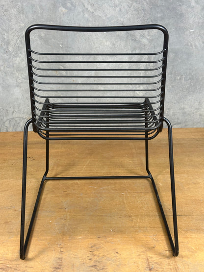 Outdoor Chair - Black Powder Coated Metal