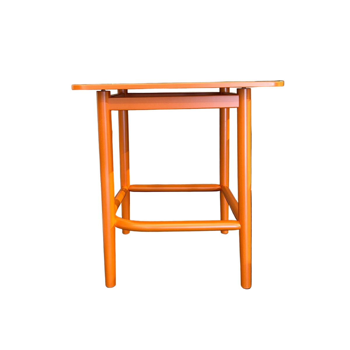 Single Curve Low Table Orange