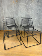 Outdoor Chair - Black Powder Coated Metal