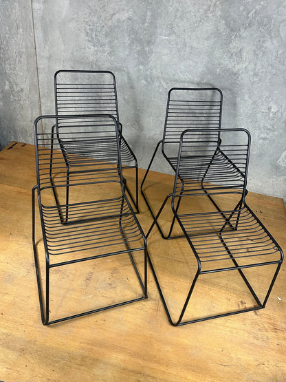 Outdoor Chair - Black Powder Coated Metal