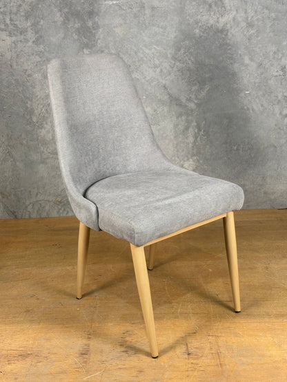 Soft Grey Fabric Dining Chair