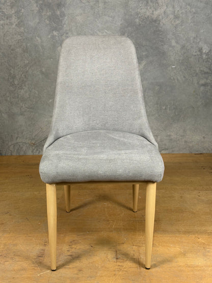 Soft Grey Fabric Dining Chair