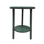 Round Tall Grey Side Table
