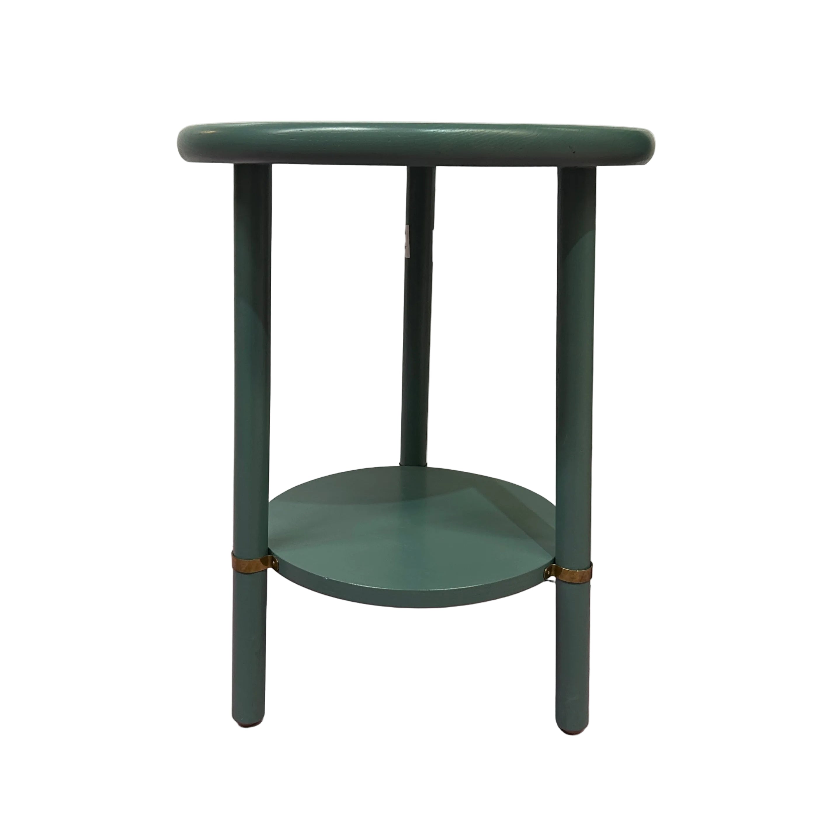 Round Tall Grey Side Table
