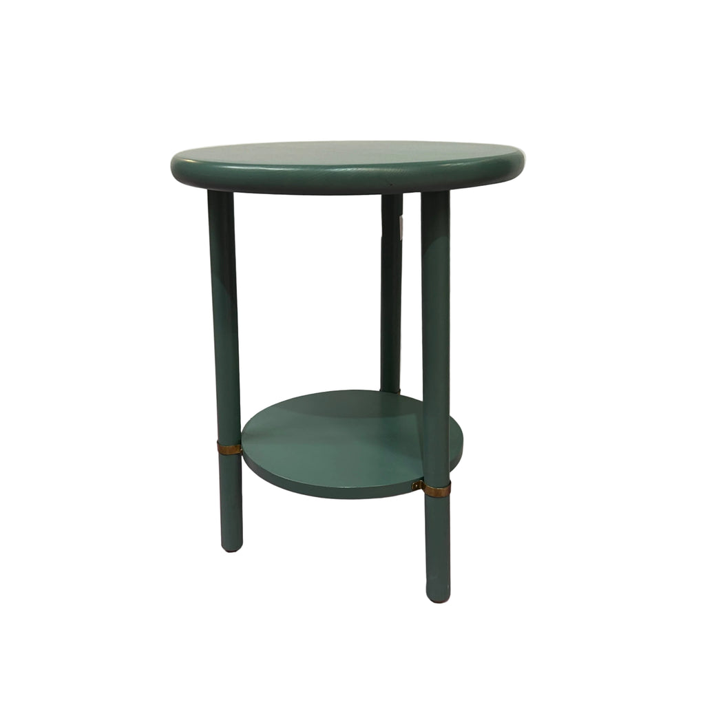 Round Tall Grey Side Table