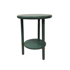 Round Tall Grey Side Table